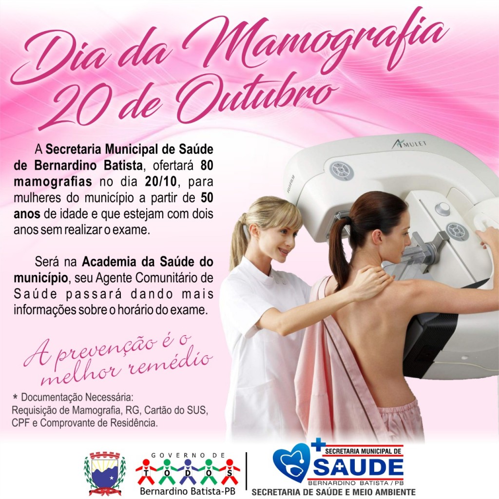 BH oferece oito mil mamografias durante o Outubro Rosa; saiba como agendar